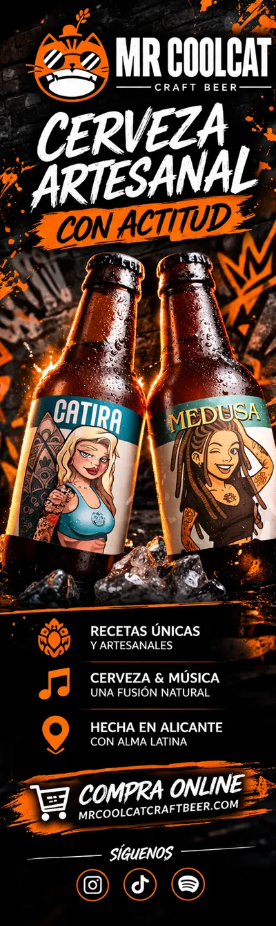 Publicidad Mr Cool Cat — cerveza artesanal
